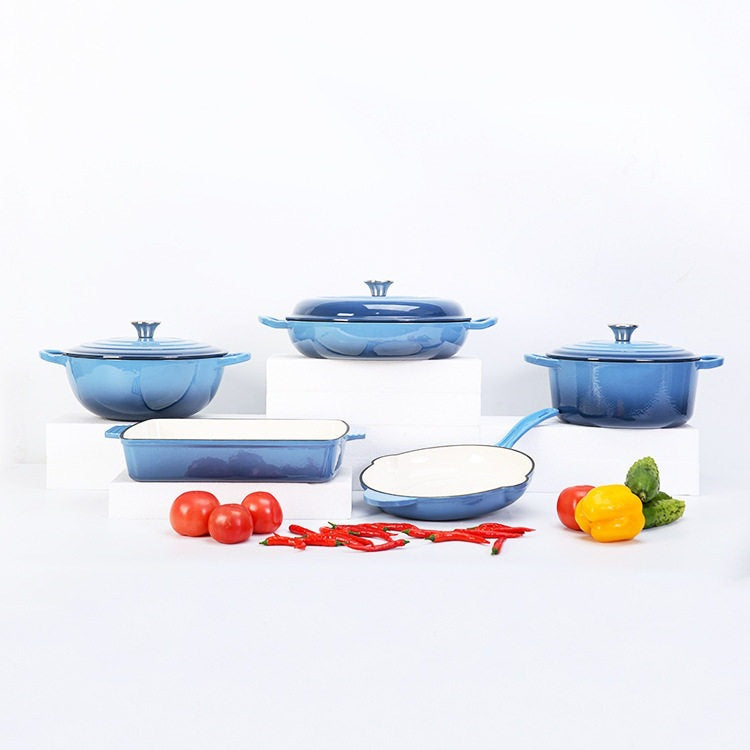 Enamel Cast Iron Cookware Set