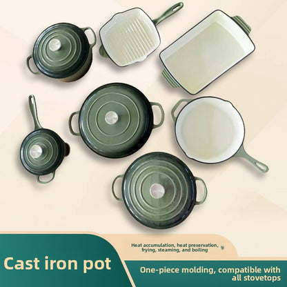 Enamel Cast Iron Cookware Set