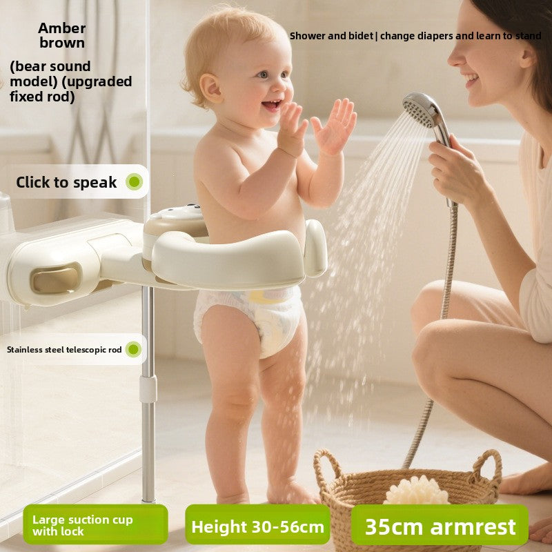 Adjustable Baby Bath Support Stand with Anti-Slip Design