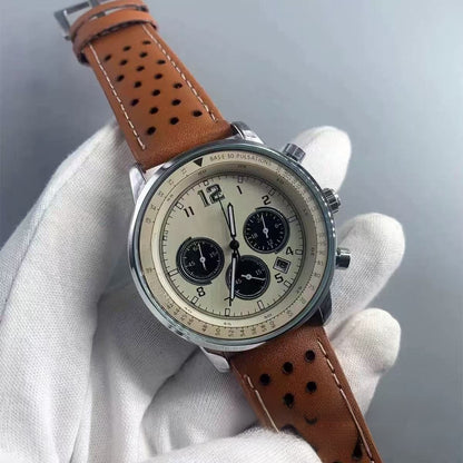 Multifunctional Sports Chronograph Quartz Watch with Calendar