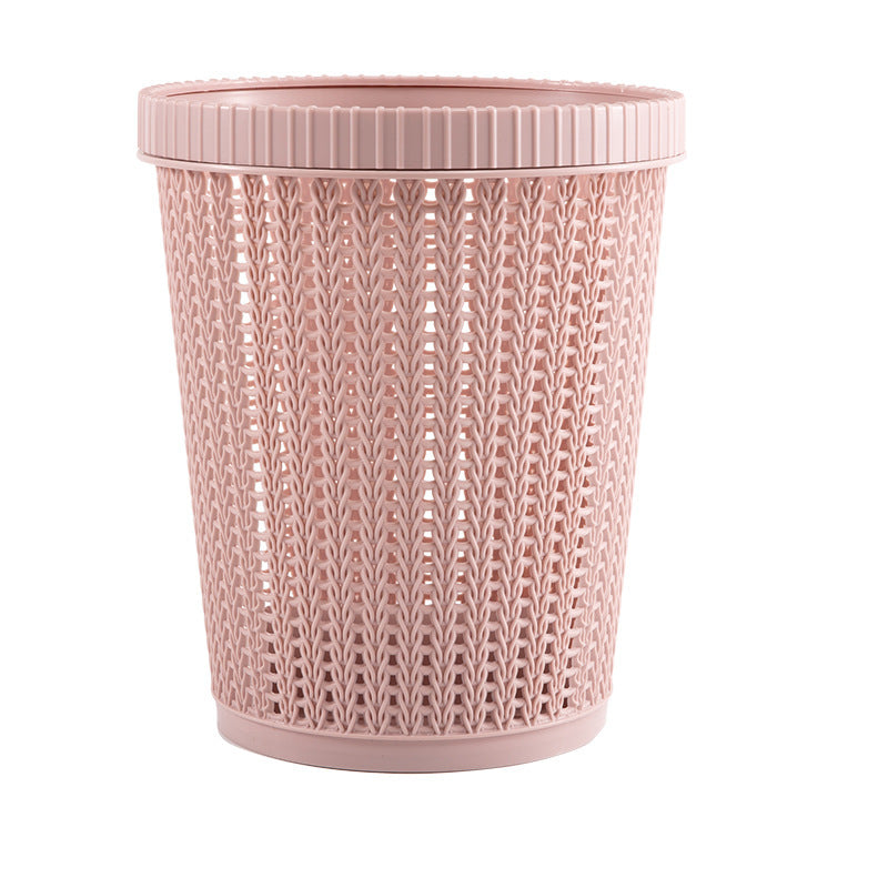 Self-Pumping Trash Can with Press Ring