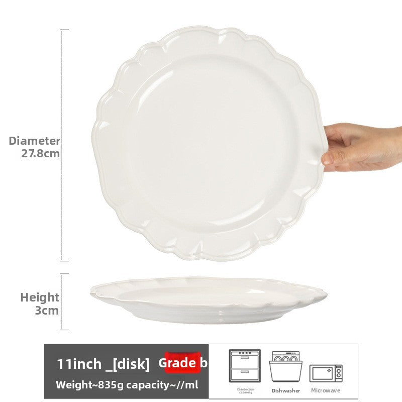 Retro Ceramic Dinner Plates Microwave Safe