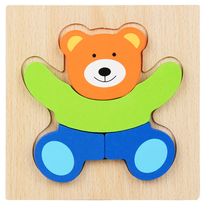 Wooden 3D Puzzle Educational Toy
