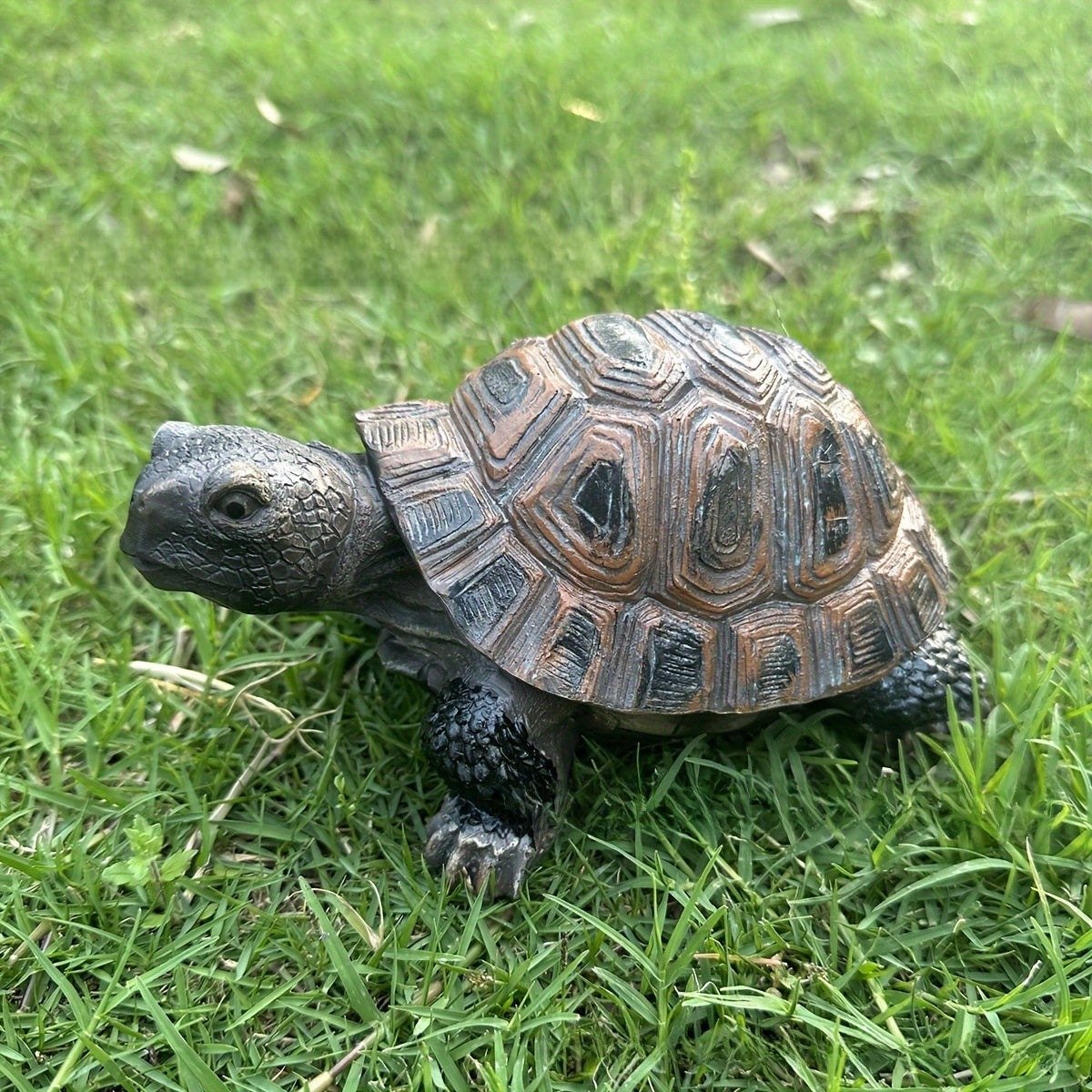 Flocked Turtle Resin Home Decoration Ornament