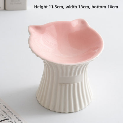 Elevated Ceramic Pet Food Bowl