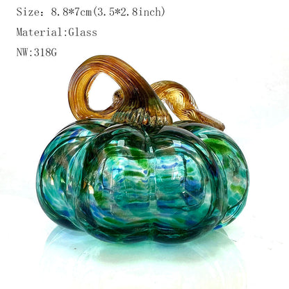 Modern Pumpkin Glass Tabletop Ornament