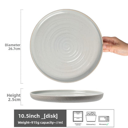 Retro Ceramic Dinner Plates Microwave Safe