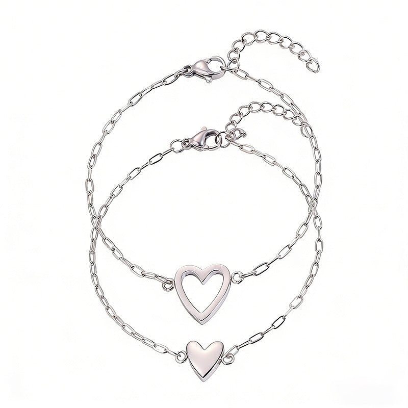 Hollow Heart Bracelet