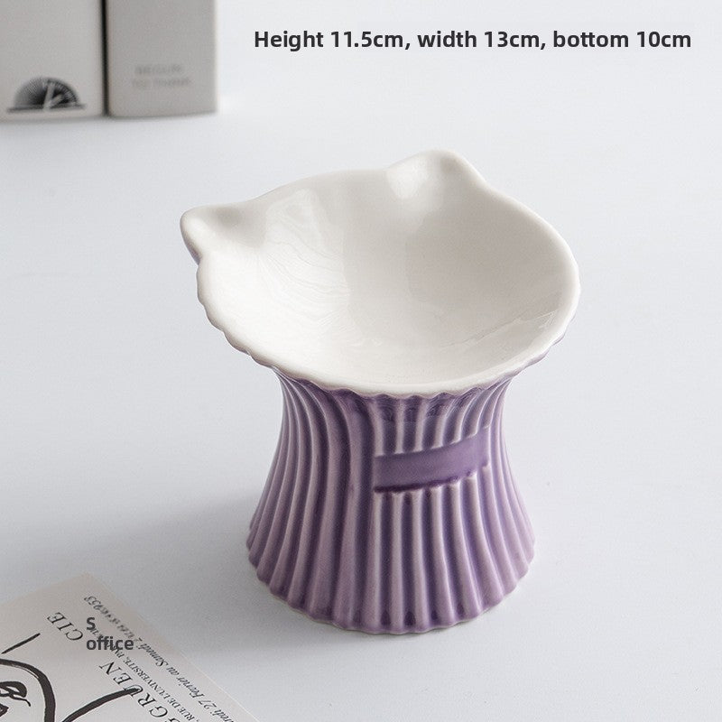 Elevated Ceramic Pet Food Bowl