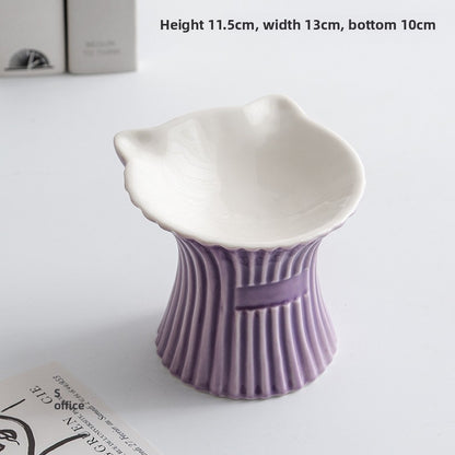 Elevated Ceramic Pet Food Bowl