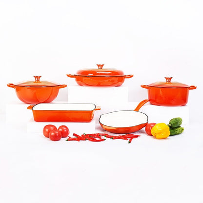 Enamel Cast Iron Cookware Set